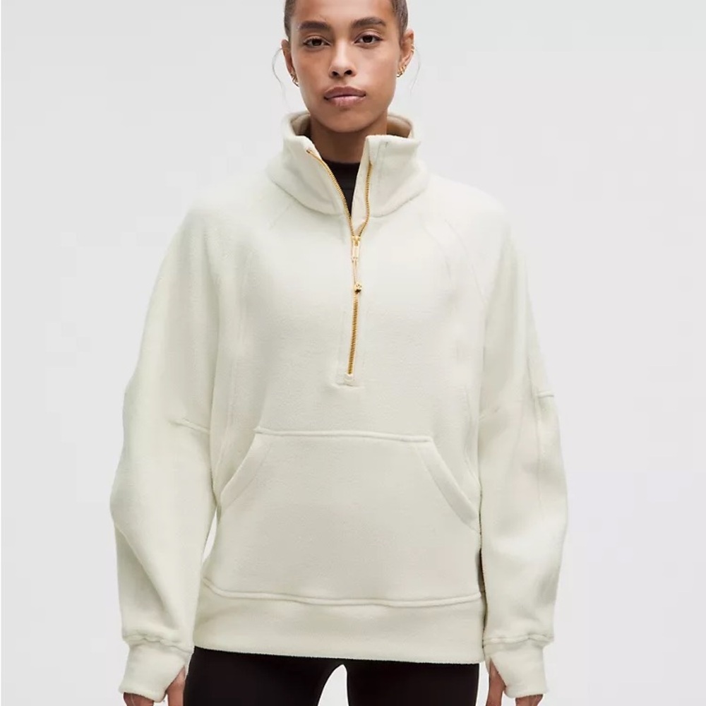 lululemon athletica Cream Turtleneck Pullover